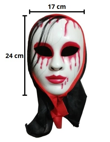 MASCARA PLASTICA C/CAPUZ E CABELO